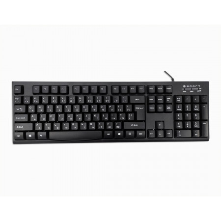 Клавиатура+мышь SMART KM-100 <USB, 1.5М, 104 мембранные клавиши, BLACK, kaz/rus/eng